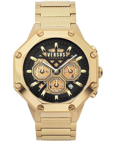 versace versus uhr herren gold|versace versus men's watch.